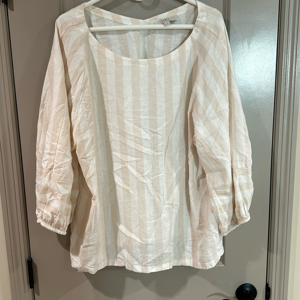 Striped Loft Blouse in XXL